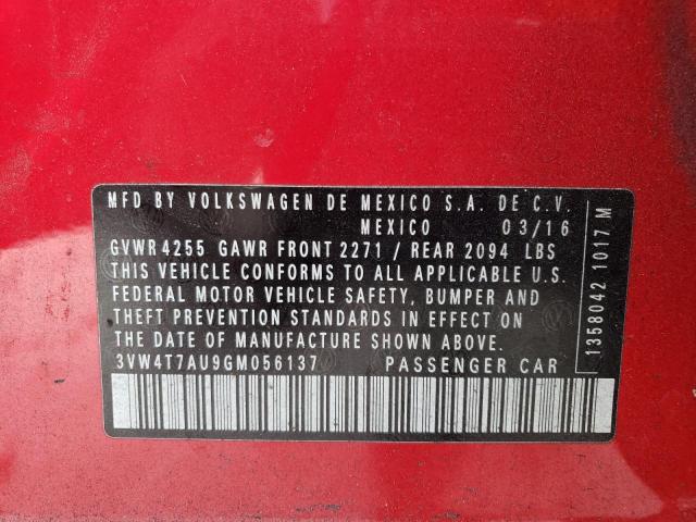 2016 VOLKSWAGEN GTI S/SE - 3VW4T7AU9GM056137