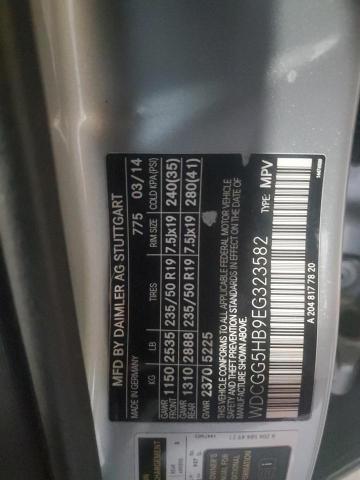 WDCGG5HB9EG323582 Mercedes-Benz GLK 350