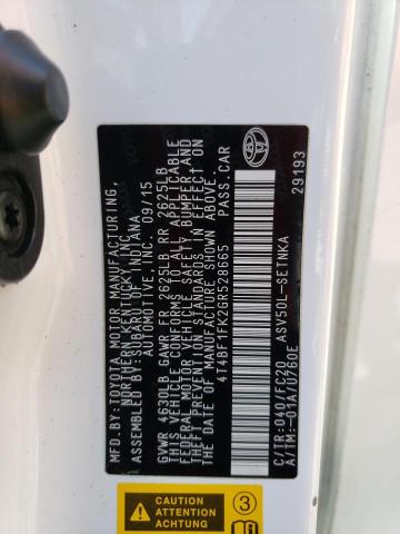 4T4BF1FK2GR528665 Toyota CAMRY LE