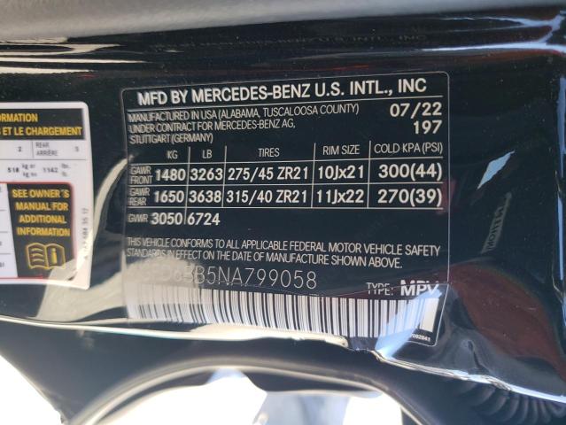 4JGFD6BB5NA799058 Mercedes-Benz Gle Coupe Amg 53 4matic
