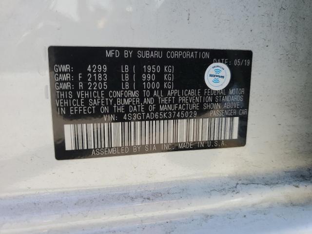 4S3GTAD65K3745029 Subaru Impreza Premium