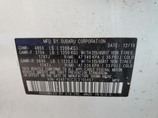 4S4BTACC3L3150467 Subaru Outback Premium