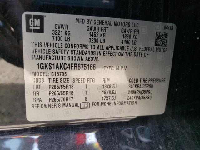 1GKS1AKC4FR675166 GMC YUKON SLE