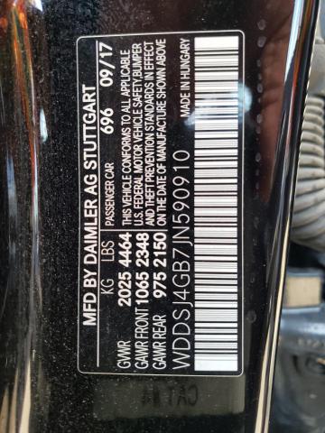 WDDSJ4GB7JN590910 Mercedes-Benz CLA 250 4MATIC