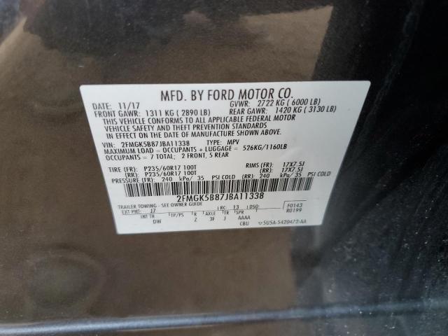 2018 FORD FLEX SE - 2FMGK5B87JBA11338