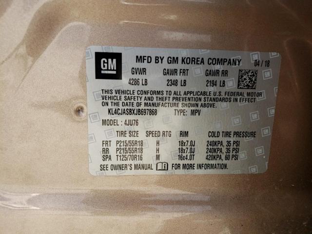 KL4CJASBXJB697868 Buick Encore Preferred