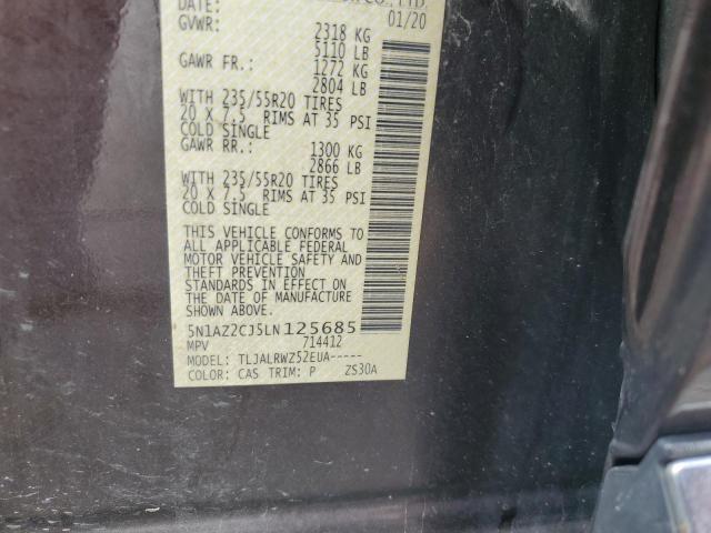 5N1AZ2CJ5LN125685 Nissan MURANO SL