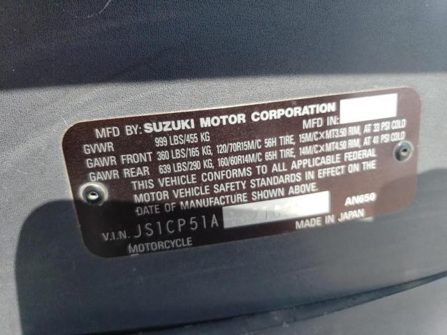 2006 SUZUKI AN650 K3 - JS1CP51A162102539