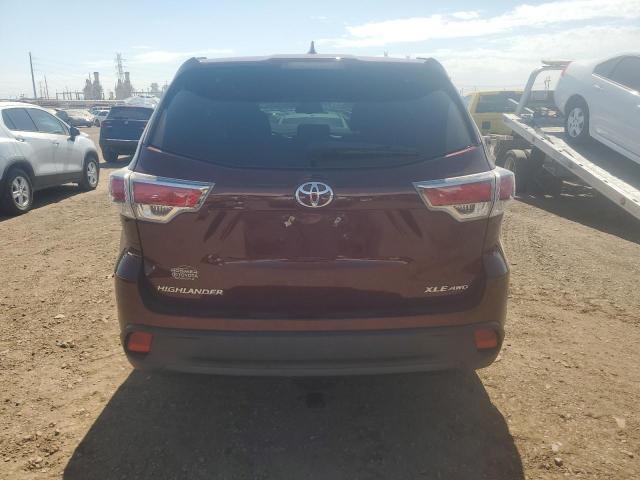 VIN 5TDJKRFH5ES061168 2014 Toyota Highlander, Xle no.6