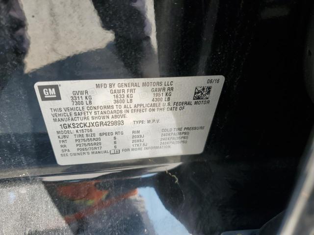 1GKS2CKJXGR429893 GMC YUKON DENALI
