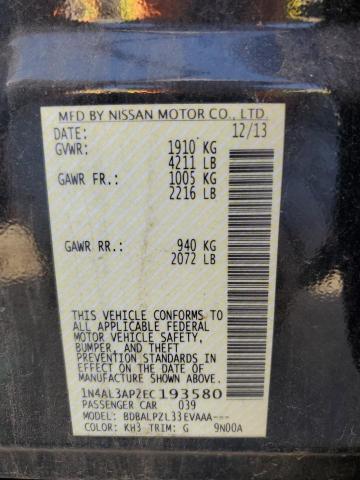 1N4AL3AP2EC193580 Nissan ALTIMA 2.5