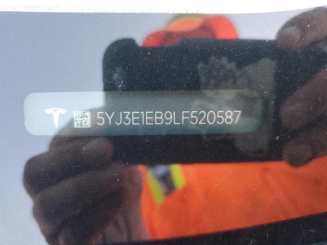 5YJ3E1EB9LF520587 Tesla MODEL 3
