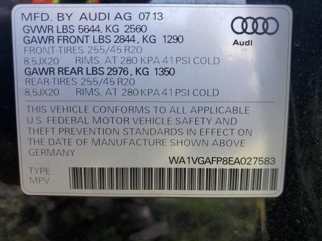 WA1VGAFP8EA027583 2014 AUDI SQ5, photo no. 14