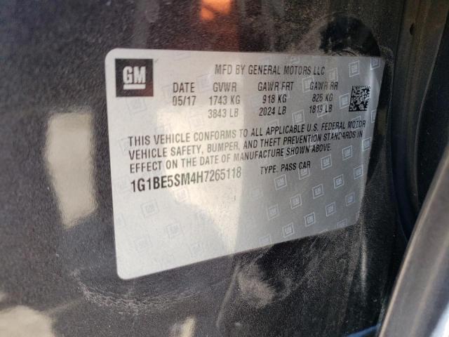 1G1BE5SM4H7265118 Chevrolet CRUZE LT