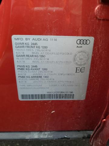 WA1CFCFP2FA075796 2015 AUDI Q5, photo no. 14