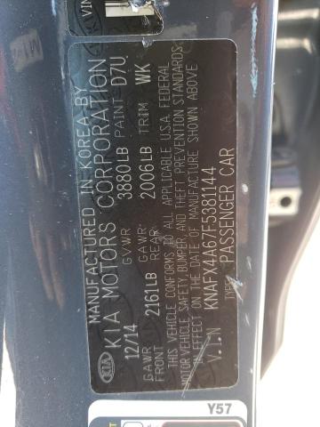 KNAFX4A67F5381144 KIA FORTE LX