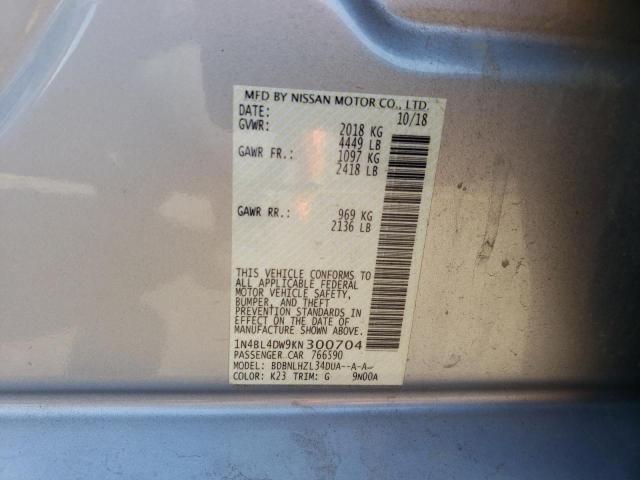 1N4BL4DW9KN300704 Nissan ALTIMA SV