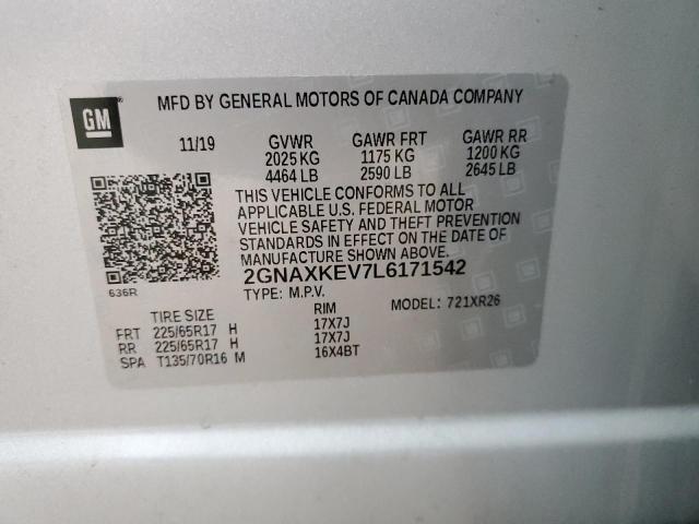 2GNAXKEV7L6171542 Chevrolet Equinox LT 13