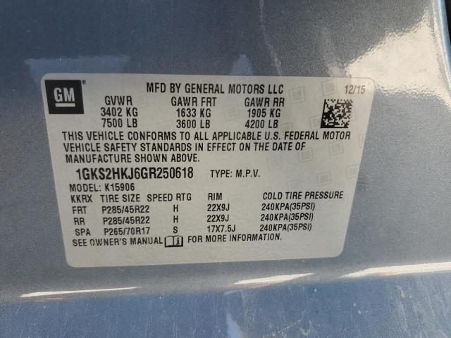 2016 GMC YUK/DEN 1GKS2HKJ6GR250618