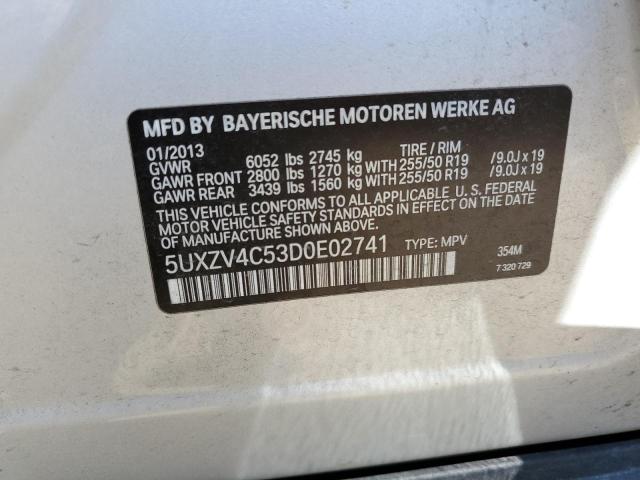 VIN 5UXZV4C53D0E02741 2013 BMW X5, Xdrive35I no.13