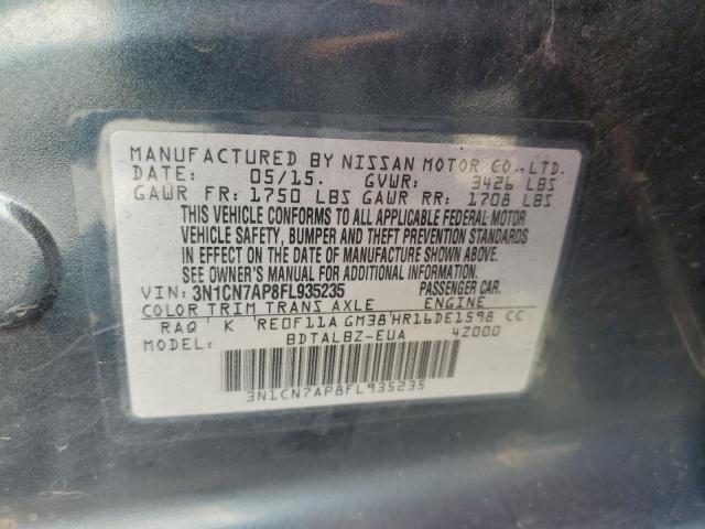 3N1CN7AP8FL935235 Nissan VERSA S