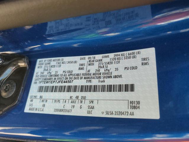 1FTEW1EP7JFE44507 Ford F150 Supercrew