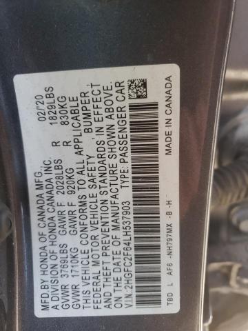 2HGFC2F64LH537903 Honda Civic Lx