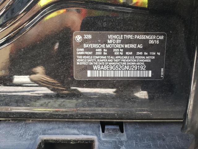 2016 BMW 328I - WBA8E9G52GNU29192