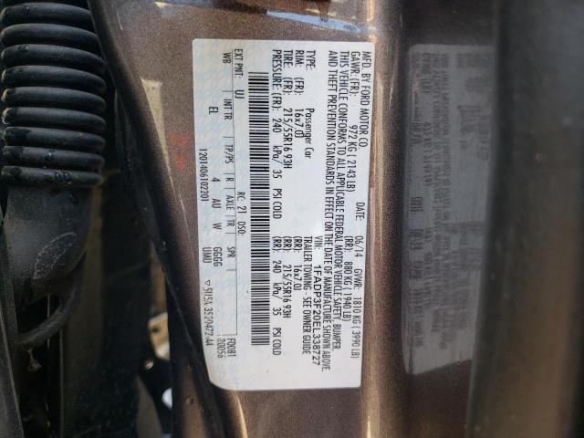 1FADP3F20EL338727 Ford FOCUS SE
