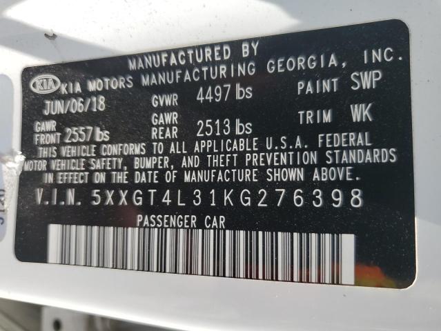5XXGT4L31KG276398 KIA Optima Lx