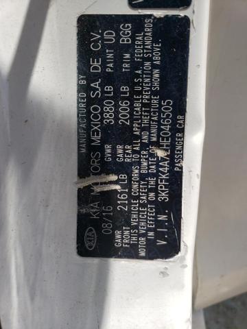 3KPFK4A72HE046505 KIA FORTE LX