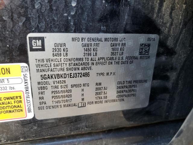 5GAKVBKD1EJ372486 Buick Enclave