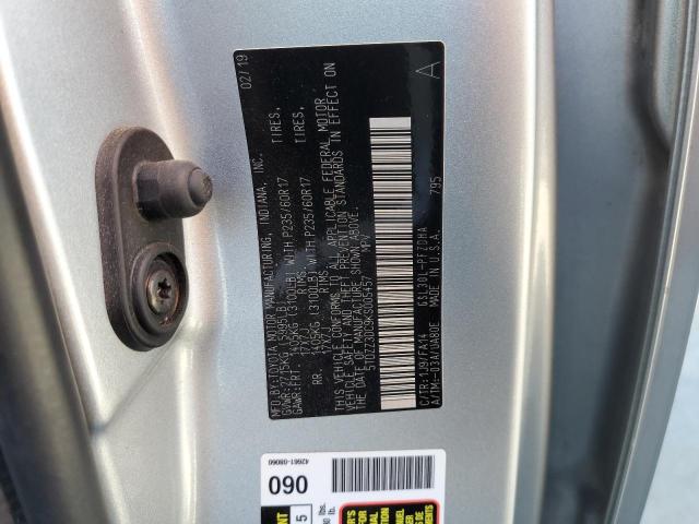 5TDZZ3DC9KS005457 Toyota SIENNA