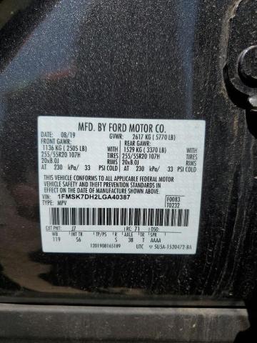 1FMSK7DH2LGA40387 Ford EXPLORER XLT