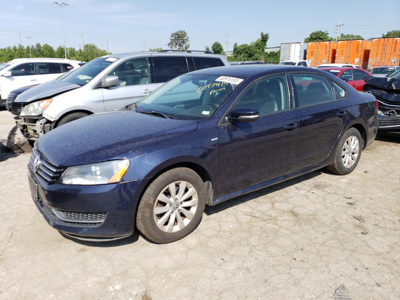 2014 Volkswagen Passat S vin: 1VWAT7A32EC076772