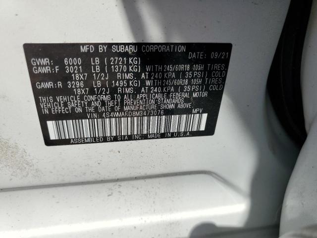 4S4WMAFD8M3473076 Subaru Ascent Premium