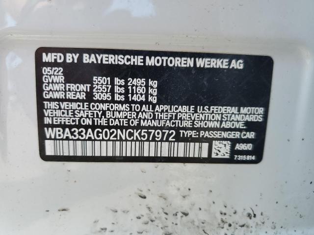 2022 BMW 530XE WBA33AG02NCK57972