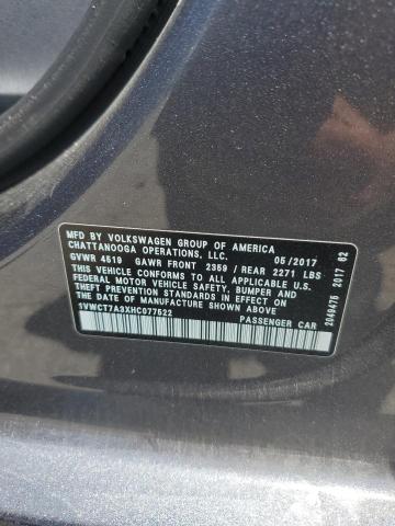 2017 VOLKSWAGEN PASSAT SEL - 1VWCT7A3XHC077522