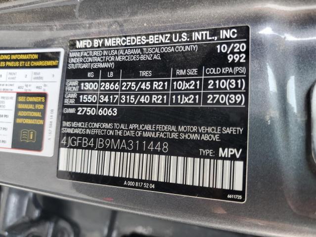 4JGFB4JB9MA311448 Mercedes-Benz GLE 350