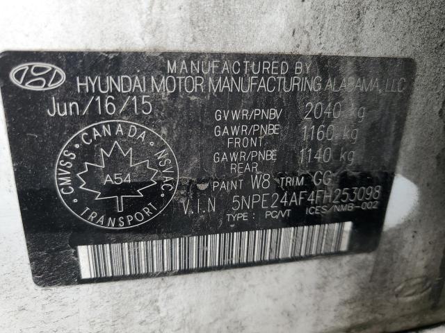 2015 HYUNDAI SONATA SE - 5NPE24AF4FH253098