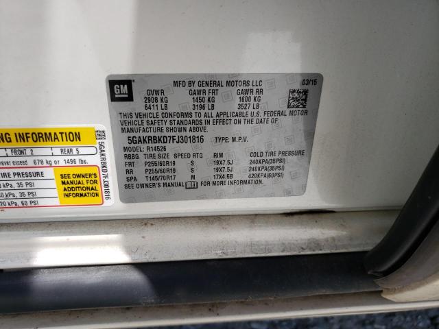 5GAKRBKD7FJ301816 Buick Enclave