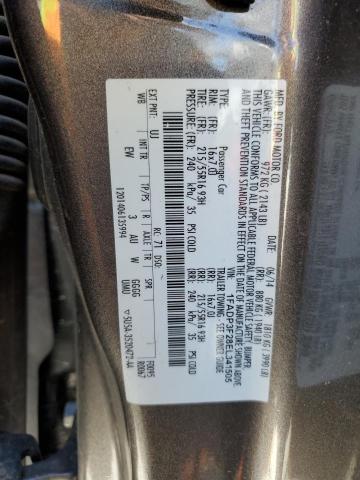 1FADP3F28EL341505 Ford FOCUS SE