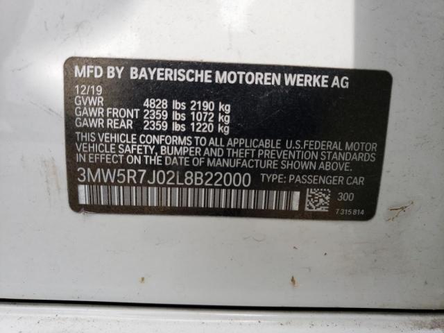 3MW5R7J02L8B22000 BMW 3 Series 330XI 13