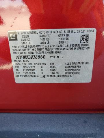 3GYFNDE39ES520343 Cadillac Srx Premium Collection