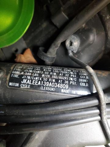 2009 KAWASAKI LE650 A - JKALEEA139A034809