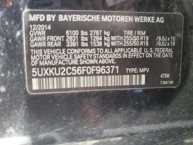 VIN 5UXKU2C56F0F96371 2015 BMW X6, Xdrive35I no.13