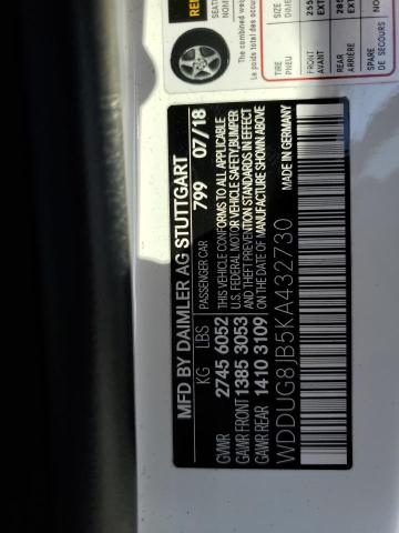 2019 MERCEDES-BENZ S 63 AMG 4 WDDUG8JB5KA432730