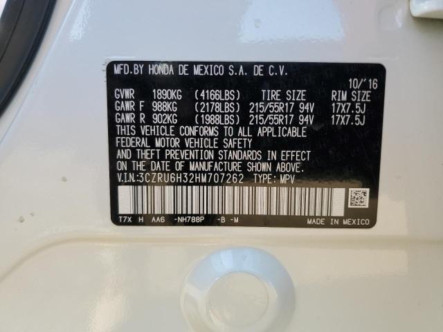 2017 HONDA HRV 3CZRU6H32HM707262