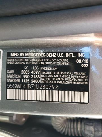 55SWF4JB7JU280792 Mercedes-Benz C 300