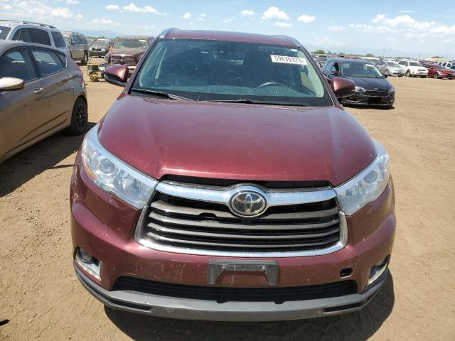 VIN 5TDDKRFH7ES013412 2014 Toyota Highlander, Limited no.5